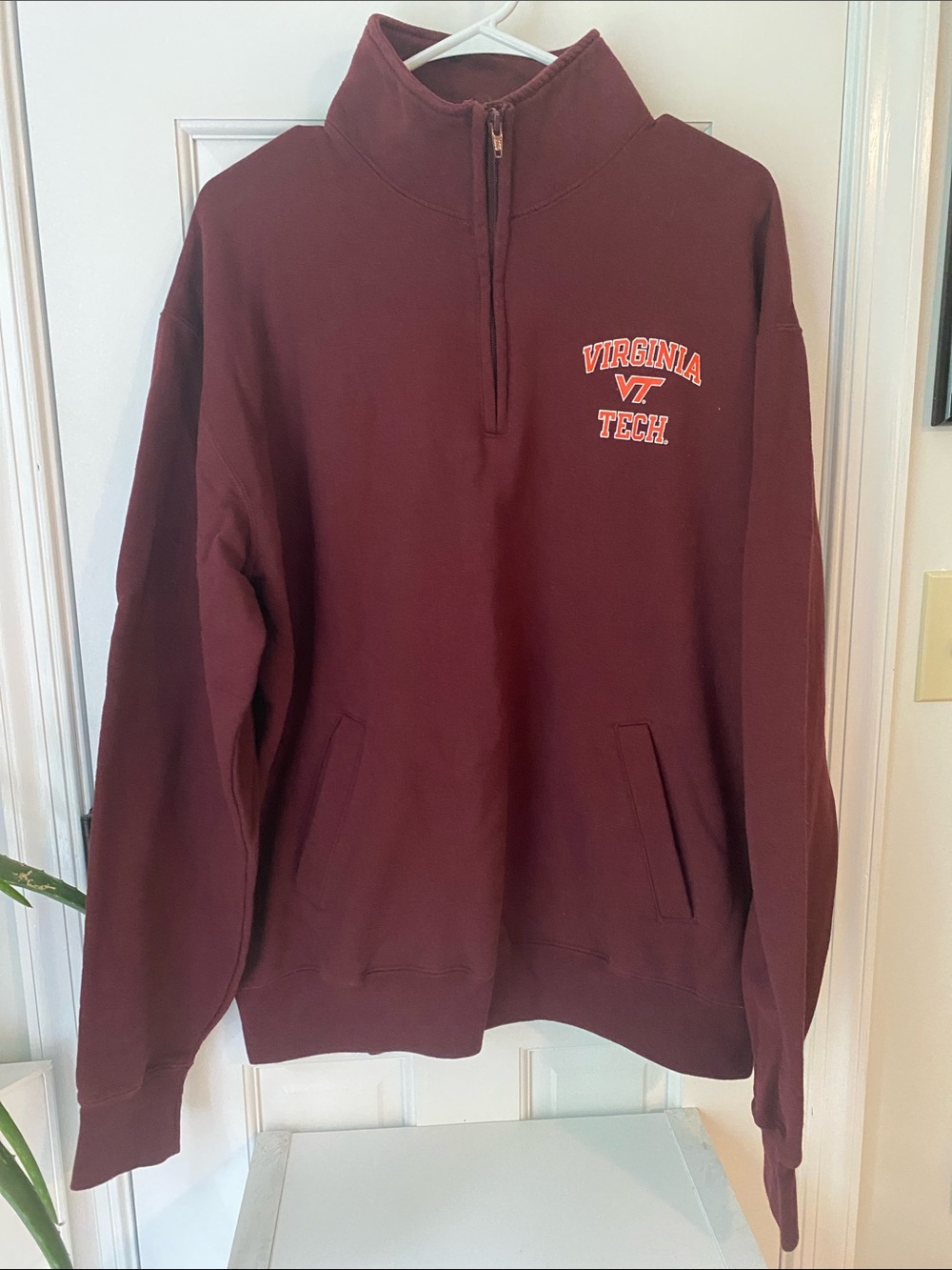 Virginia Tech quarter zip fleece